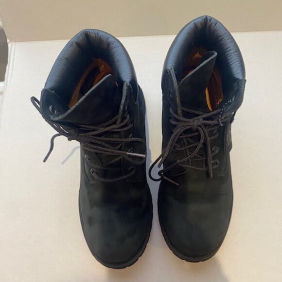 Timberland Black Leather Boots Size 7 8658A 200 Gram - Picture 4 of 11